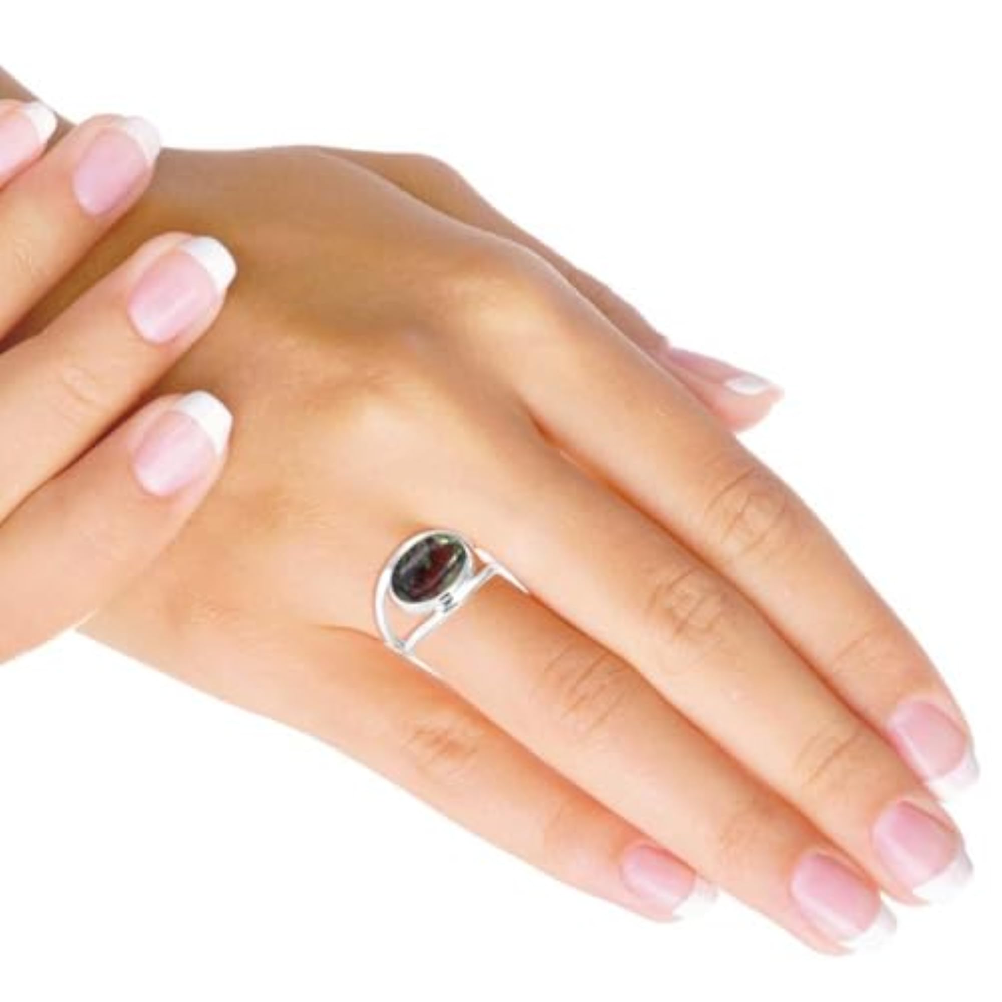 Women's Handmade 925 Sterling Silver Ring with Natural Gemstones