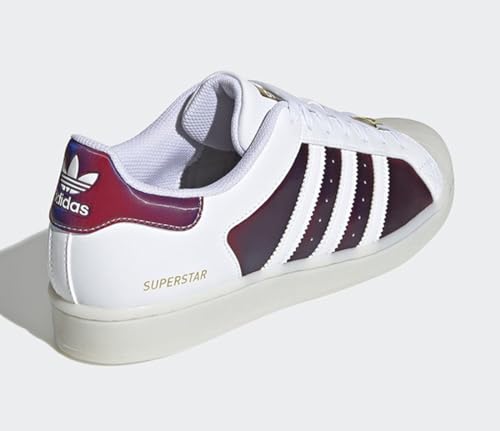 Image of adidas Mens Superstar Low Shoes, FTWWHT /FTWWHT /Goldmt Size 7