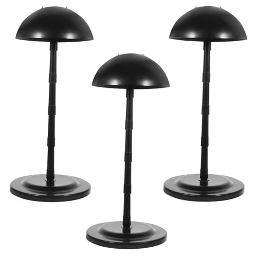 Baluue 3pcs Detachable Wig Hat Rack Head Display Racks for Wig Store Portable Wig Holder Stand Dryer
