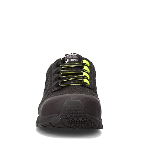 Image of Timberland PRO Men's Radius Composite Safety Toe Industrial Athletic Work Shoe, Black /High-Viz, 13 W
