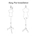 White Female Mannequin Torso Dress Form Tripod Stand Display