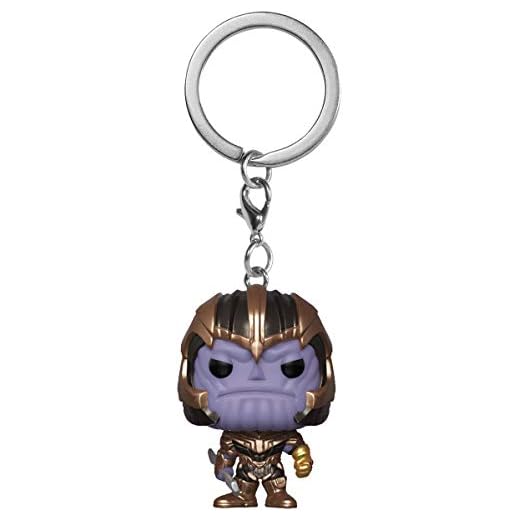Funko Pop! Keychains: Marvel - Endgame - Thanos - Avengers Endgame - Minifigura de Vinilo Coleccionable Llavero Original - Relleno de Calcetines - Idea de Regalo- Mercancia Oficial - Minifigura