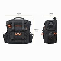 PUEKEO WINDCAMP 705 Bag for icom IC-705 FTX-1F Feldpack Taktische Radio Schultertasche - wasserdichte Feldpack mit verstellbarem gepolstertem Fach, Handtasche Crossbody Tasche für Ham Radio – Ansicht 7