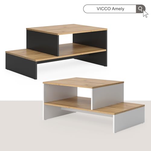 Table basse Amely : la solution anti-désordre pour ranger vos télécommandes et revues - 8