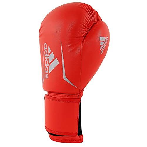 Adidas Boxing Gloves - Speed 50 Boxing & Kickboxing - Boxing Gloves Women/Boxing Gloves For Men - Boxing Equipment (10 Oz, Red/White) #TOP2