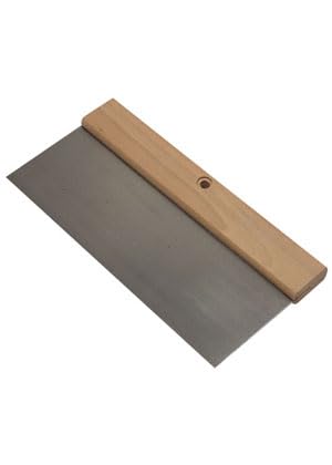 KEISER TOOLSPutty Scraper 250x100 mm, Spring Steel, Wooden handle