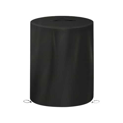 Housse de protection pour brasero 62x80 cm - Housse ronde en tissu Oxford avec cordon de serrage et fermeture sécurisée, protection anti-poussière pour...