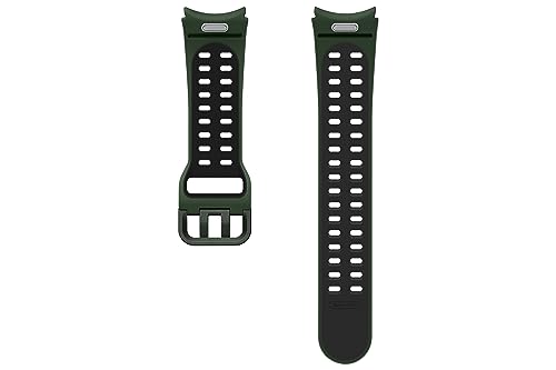 Image of Samsung Galaxy Watch 6, 5, 4 Series Extreme Sport Band, Smartwatch Replacement Strap with T-Buckle Closure, Air Holes for Active Men and Women, Medium /Large, ET-SXR94LGEGUJ, Green /Black
