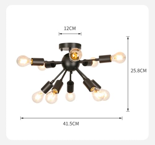 Lámpara irregular de 10 luces para renovar comedores oscuros 7