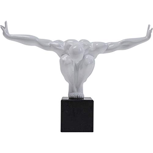 Kare 30795 - Estatua decorativa, 29 x 43 x 15 cm, color blanco