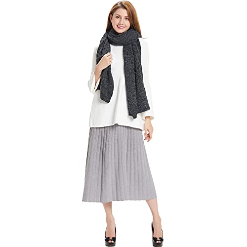 HANERDUN Women Warm Pashmina Shawl Wrap Winter Soft Cashmere Scarf with Pockets2