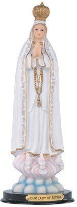 12 pulgadas Nuestra Señora de Fátima Estatua religiosa Estatuilla figura Virgen de 12 pulgadas Nuestra Señora de Fátima Estatua religiosa Estatuilla figura Virgen de