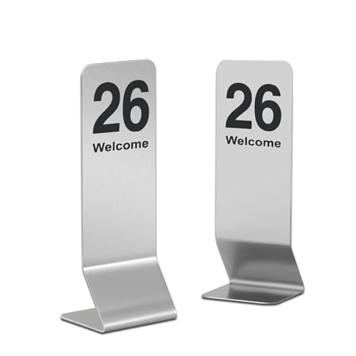 Stojak na numery stołu ze stali nierdzewnej, 1-30 dwustronnych pionowych rekwizytów, do dekoracji ślubnych i imprezowych, numery na stół do recepcji i dekoracji wydarzeń