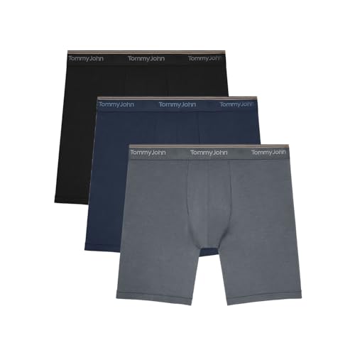 Image of Tommy John Men's Luxe Modal 6 inch Boxer Brief Underwear 3-Pack