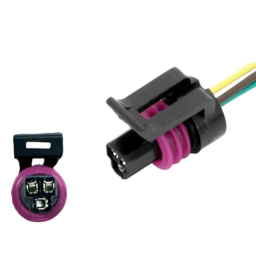 AUTO OCCASION ICP EBP 3Pin Repair Connector Harness Pigtail Compatible with Ford F250 F350 F450 F550 Super Duty 6.0L 7.3L Diesel Powerstroke Replace 5C3Z12224A 904-222