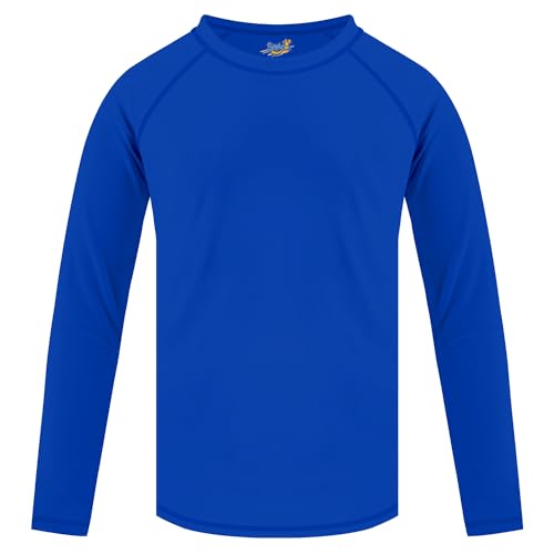 Image of Boys' Rash Guard Long Sleeve UPF 50 Sun Shirts for Toddler Kids Youth Water Swimming Rashguard