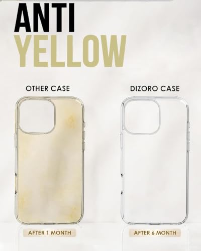Image of DIZORO Crystal Clear Magnetic Compatible with iPhone 16 Pro Max Case with Anti-Yellow Anti-Scratch Shockproof Transparent Cover