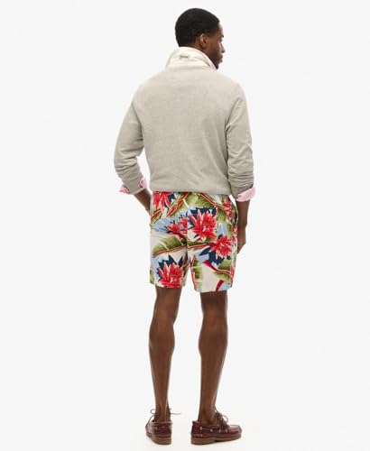 Superdry Para Hombre. M7110432A PantalóN Corto Bermuda Azul (M), Casual, AlgodóN - 4