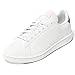 adidas Women's Advantage Sneaker, White/White/Pink Strata, 7.5