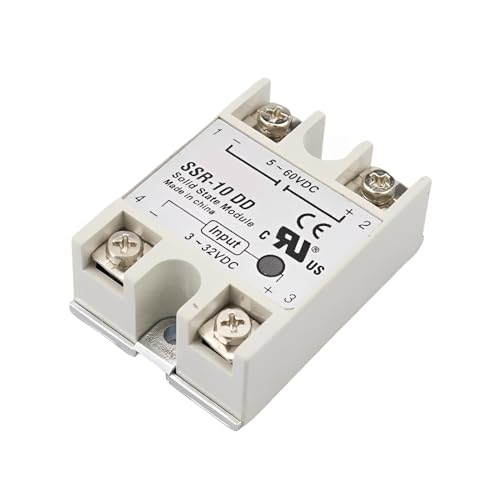 Relé SSR-10DD 10A con conmutación rápida sin desgaste para proteger circuitos de baja tensión