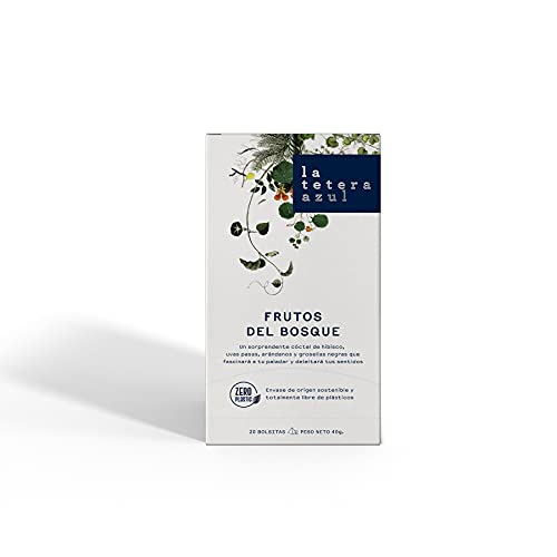 LA TETERA AZUL Frutos del Bosque En Pirámides. 20 Pirámides Envueltas Individualmente.