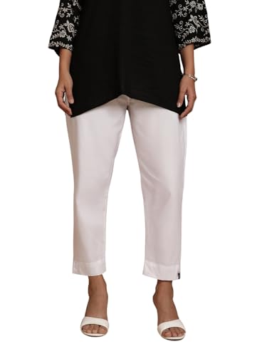 Image of TWIN BIRDS Kurti Pant for Women | 100% Woven Cotton Trousers | Comfortable Straight Fit | Functional Pocket | Daily Ethnic & Casual Wear