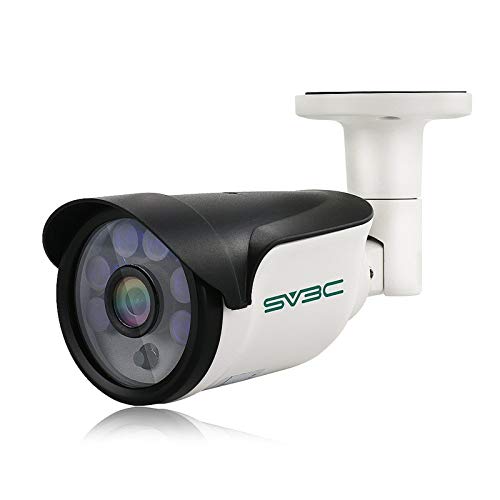 SV3C 5MP Poe Camera Outdoor Indoor, HD Auto IR Starlight Night Vision Home Poe Security Camera, Metal Shell IP66 Waterproof Outdoor Poe Camera, Motion Detect Alert, Video Record, H.265/H264, RTSP