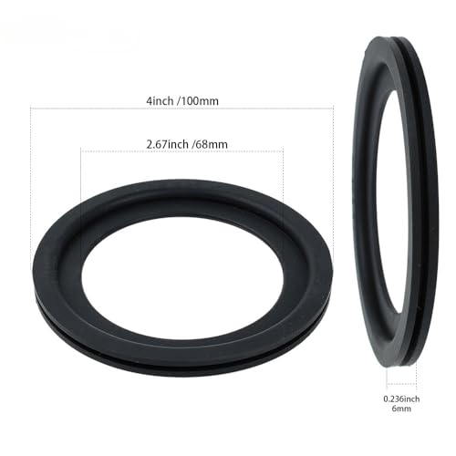 Image of EMSTAR 2PCS RV Toilet Seal,Flush Ball Seal Gasket 385311658 Replacement Kit for Dometics 300 /310 /320 RV Toilet Parts,Toilet Seal Parts Solves Camper Leakage