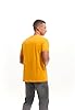 RONOMO Men's Solid Color Comfortable T-Shirt(JS Yellow XXL) #5