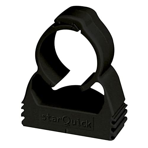 Sealey SBA15PC 15mm Pipe Clip - Pack of 10, Black - Image 2