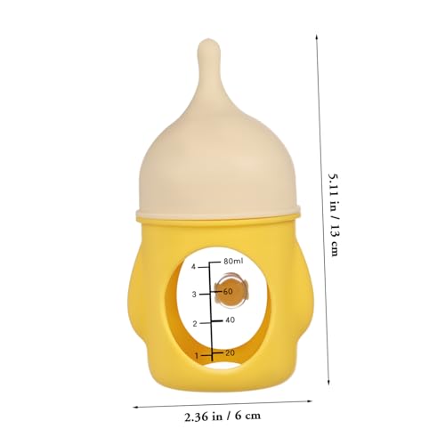 Abaodam Babyflasche Welpenflasche 80 Ml aus Bpa Freiem Kunststoff mit Milchflussventil für Neugeborene Katzen und Welpen in Reisegröße