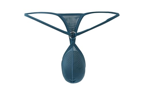 Men's Mesh G-String Thongs Sexy Charm Lightweight Thong 3D Pouch Underwear - Main Image