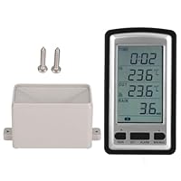 Rain Gauge Outdoor, Wireless Rain Gauge Outdoor Digital Rain Gauges Electronic Remote Rain Collector for Garden and Yard