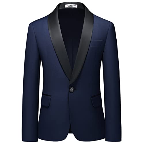 Image of Boy Suits 3 Piece Slim Fit Formal Suit Set with Tuxedo Jacket Vest Pants for Kids Wedding Ring Bearer Party