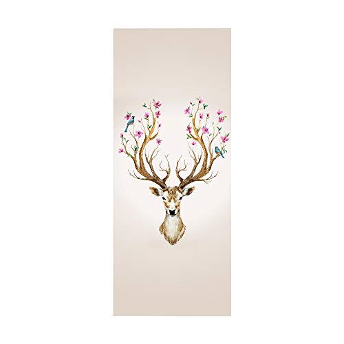 Papier Peint De Porte, Autocollant PVC Photo Étanche Auto-adhésif, 2 Pièces 90 * 200CM workid-A308 Cover