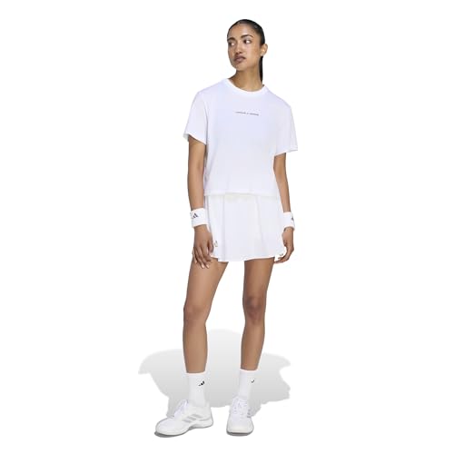 adidas Femme Tennis Culture Graphic Shirt, White, XL