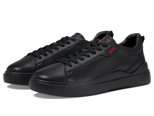 Image of Hugo Mens Cupsole Leather Lace Up Sneaker