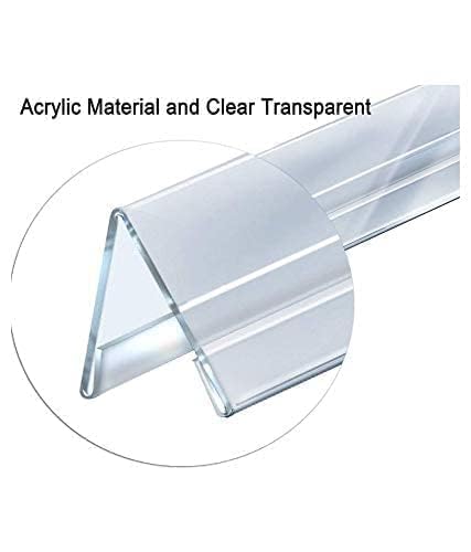 Image of Shuban Acrylic Desk Name Plate Holder Desk Sign Frame for Table Display Blank Nameplate for Office Business Conference Meetingroom Student School Classroom (Clear)