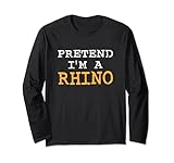 Photo Gallery funny pretend i m a rhino halloween uomini donne bambini maglia a manica Photo Gallery funny pretend i m a rhino halloween uomini donne bambini maglia a manica