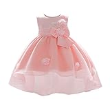 [SAIHIME] ベビー 洋装フォマール 子供服 セレモニードレス 新生児 フォーマルドレス 赤ちゃんドレス 花柄 刺繍 リボン ノースリーブ 出産祝い お宮参り お祭り 結婚式 お誕生日 プレゼント70