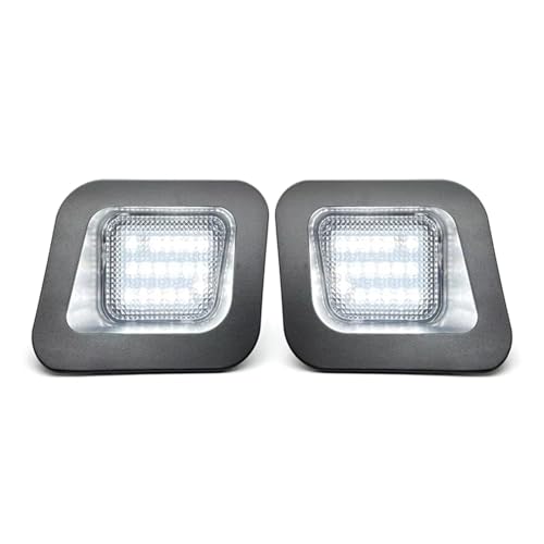 Luz placa matrícula coche para Dodge RAM 1500 2500 3500 2003-2018 pack de 2 luces LED traseras blancas