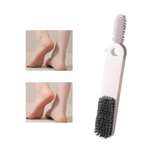 Xummpxuk Lima de pies, cepillo de doble cara, herramientas de pedicura para pies con limpiador de pies, para adultos, hombres, mujeres, niños, aseo diario, viajes, salón, ducha, baño, spa, dedos de