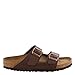 Birkenstock Unisex Arizona Soft Footbed Sandal,Dark Brown Birko-Flor,41 M EU