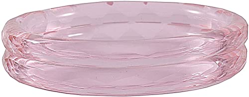 Image of ZULKA Get your traditions Glass With Diamond Pattern Glossy Finished Kada Set For Women and Girls,(Pink 2.4 Inches), Pack Of 2 Kada Set
