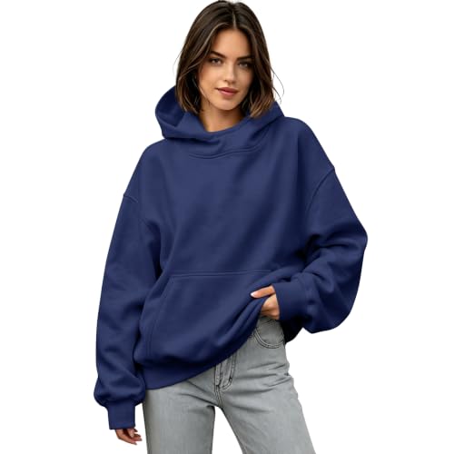moolBeko Womens Mock Neck Oversized Hoodies Comfort Fall Clothes - image 1