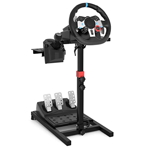 Eilsorrn Steering Wheel Stand, Foldable Wheel Stand for Thrustmaster T248/T300/Ferrari 458/T150/T80, Logitech G923/G920/G29 TPS5 PS4 XBOX PC