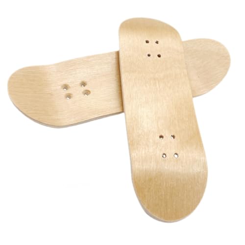 CIYODO 2Pcs Mini Wood Finger Skateboard Decks Replacement Skateboards Parts for Accessories Smooth Surface for Enhanced Play Experience Present for