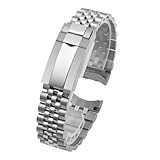 Band Length : 19cm ewgrkba 20mm Jubilee Watch Bracelet Compatible With Rolex Sub GMT Yacht Daytona Men Watch Strap Luxury Mod Parts Replacement Accessories