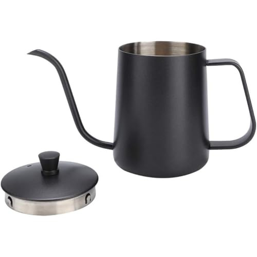 TAYOA R[q[Pg hbv Coffee Pot 350ML/600ML ׌ IhΉ ΑΉ O[XlbN R[q[T[o[ XeX R[q[ hbv  Lv z[ ItBX Ɩp (350ml,ubN)