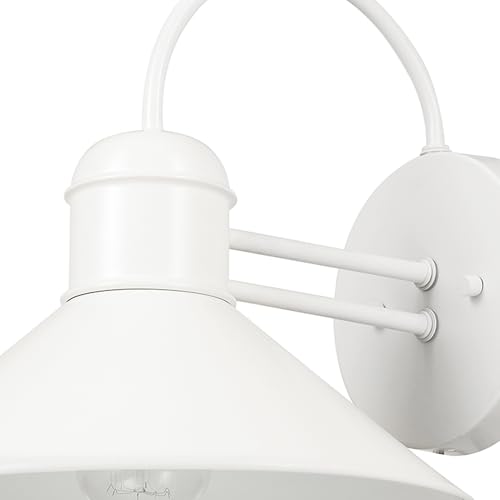 Image of Globe Electric 44388 Novogratz x Globe Maxwell 11 inch Outdoor Wall Sconce, Matte White